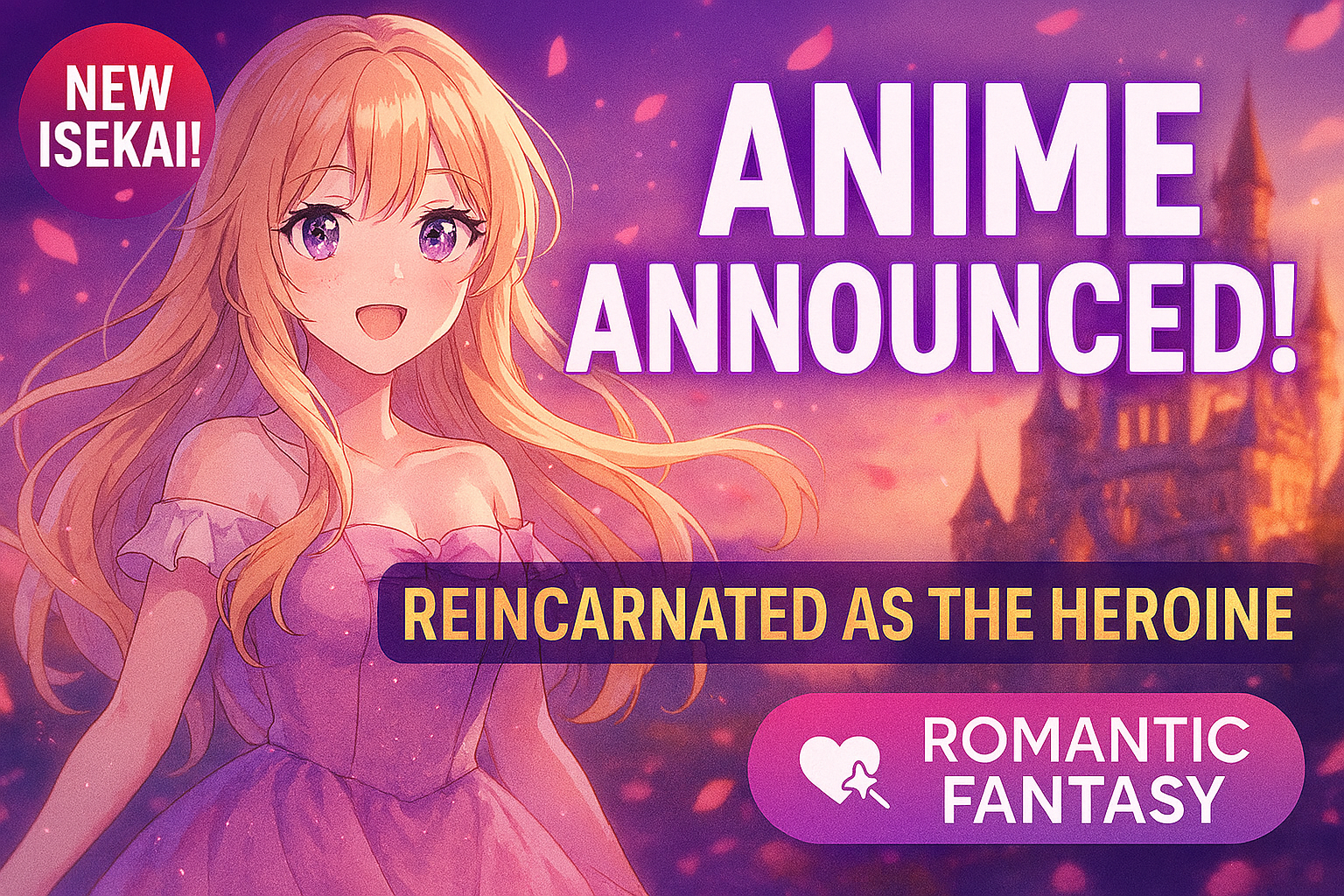 I Was Reincarnated as the Heroine Anime